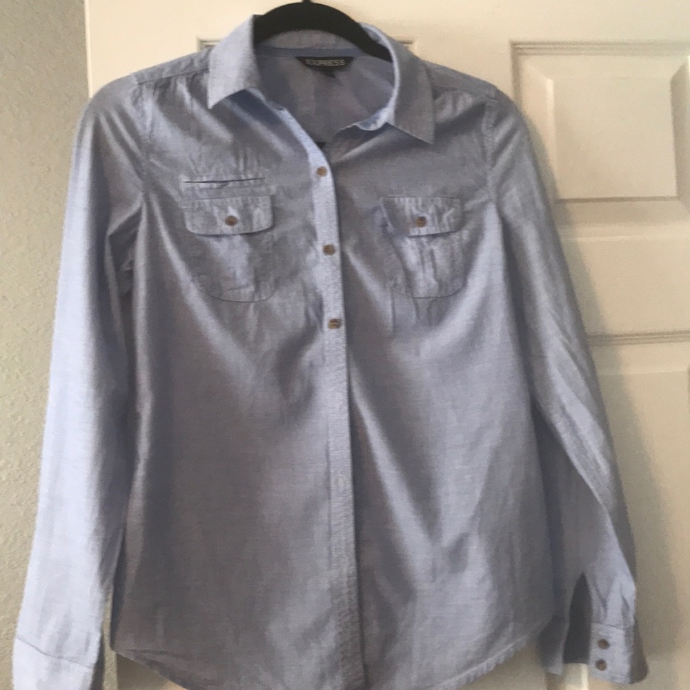 100% cotton button front shirt
